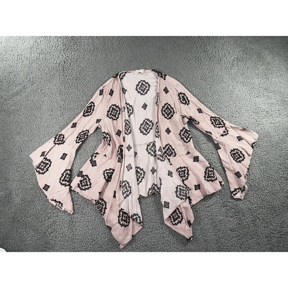 Altar’d State Kimono‎ Women Large Open Front Boho Geometric Bell Sleeve - Picture 1 of 9
